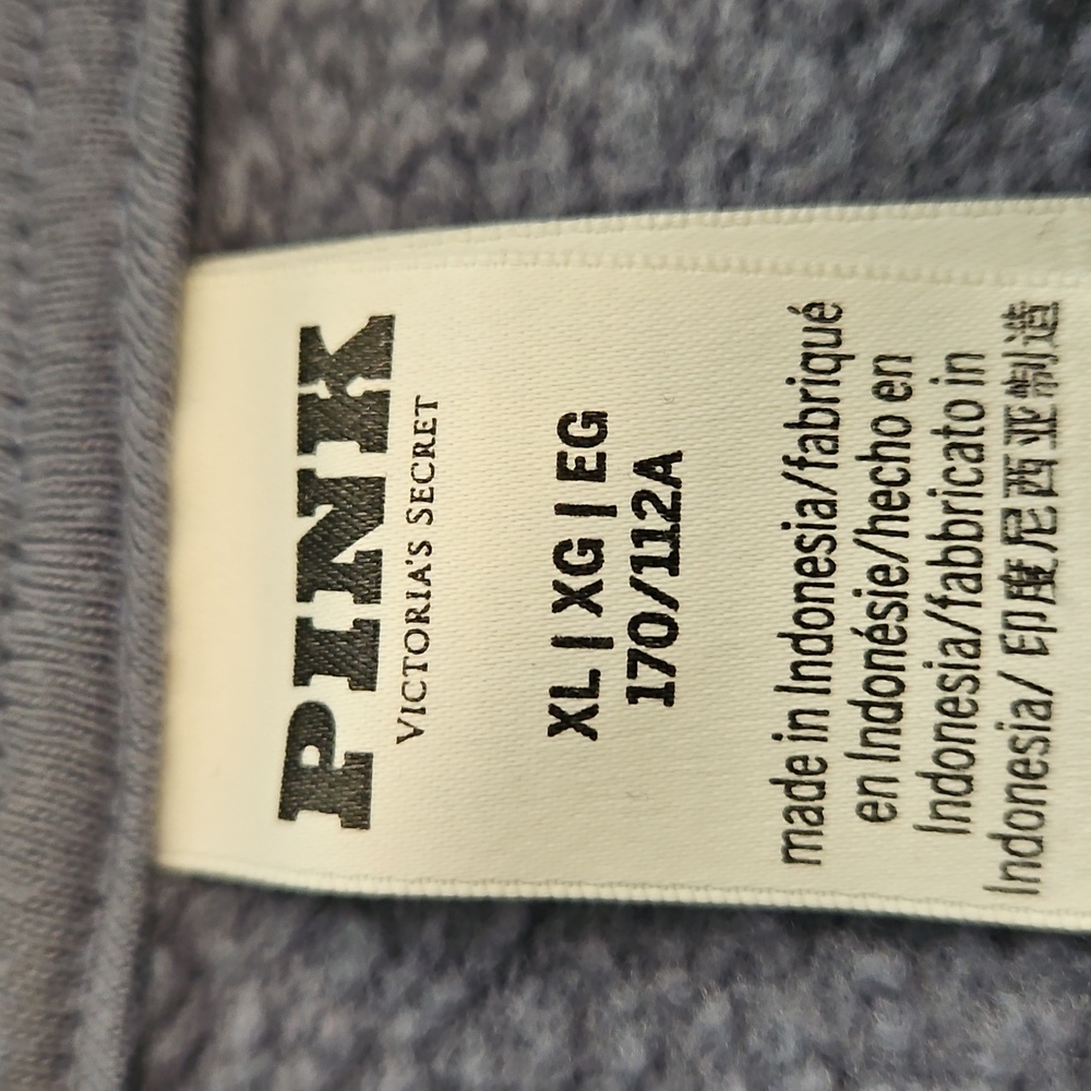 Victoria's Secret Pink Fleece Campus Full Zip Hoodie - Picture 2 of 3